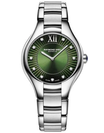 Front Facing Zoom Front Page Noemia Ladies Quartz Green Dial 5132-ST-52181