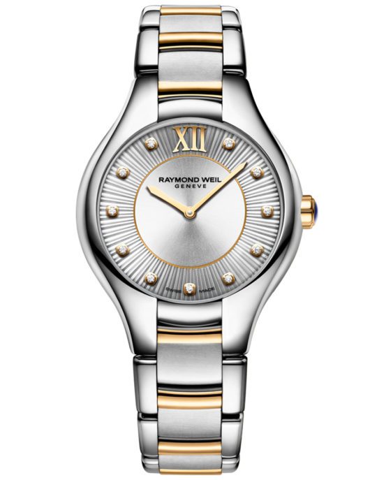 Noemia Ladies Quartz Two-tone PVD Watch, 32mm