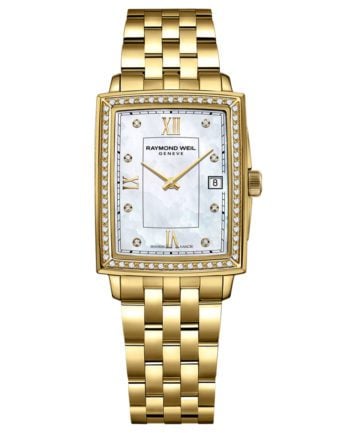 Classic Gold PVD Leather Quartz Watch - Toccata