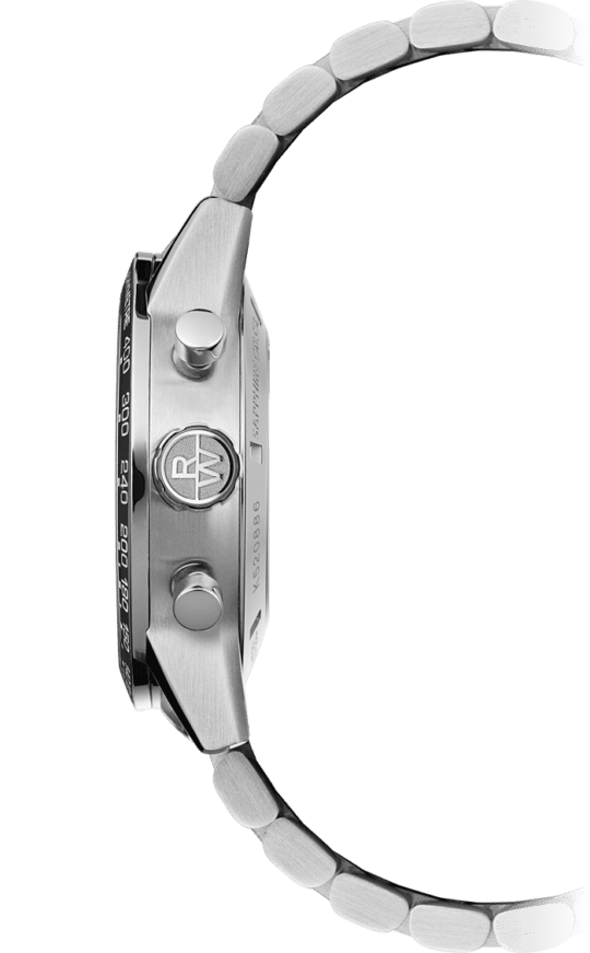 Freelancer Men’s Automatic Chronograph White Dial Bracelet Watch, 43.5mm