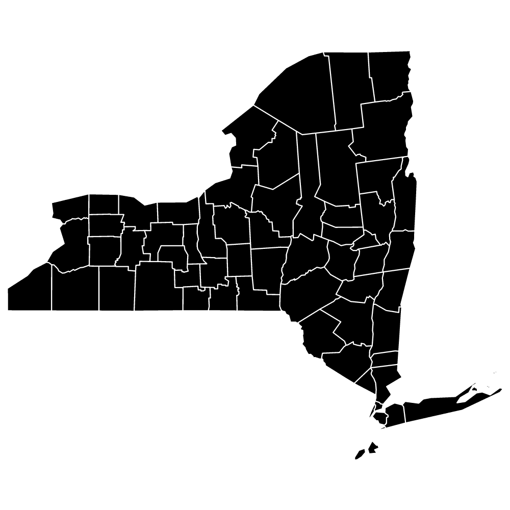 map-vectors-new-york vector new york map in black color