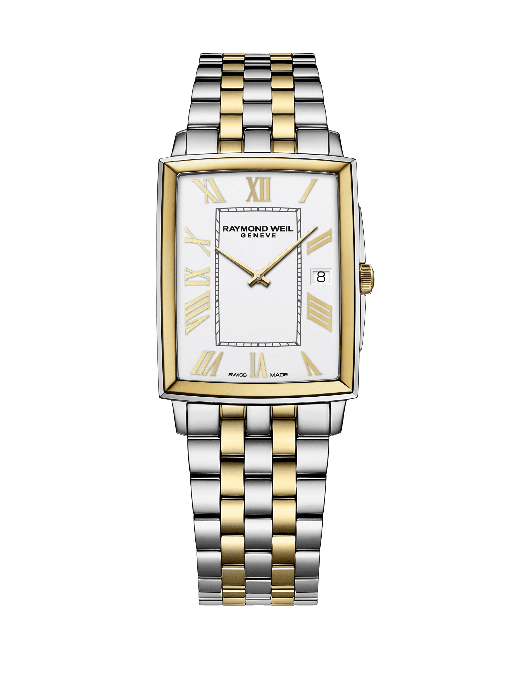 Toccata Men’s Classic Rectangular Two-Tone Watch, 37.25 x 29.60 mm