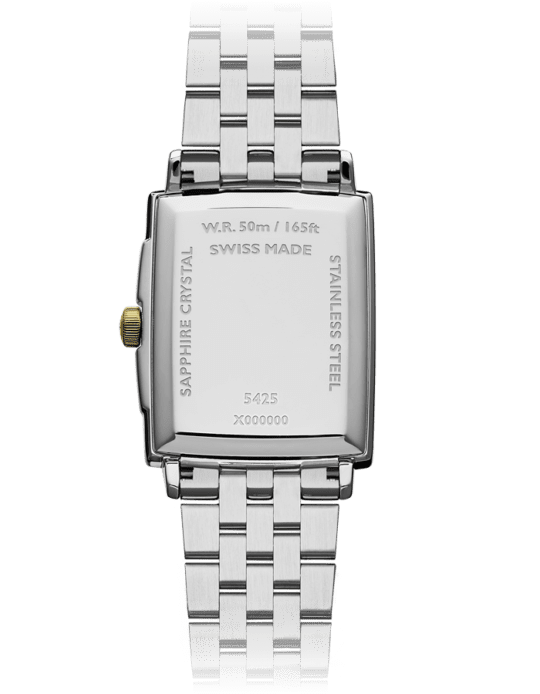 Toccata Mens Quartz Mother-of-Pearl Dial Two-tone Bracelet Watch with Diamonds, 37.25 x 29.60mm