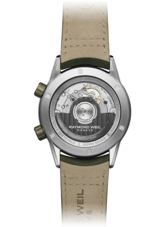 Freelancer GMT Worldtimer Green Leather Watch, 41mm