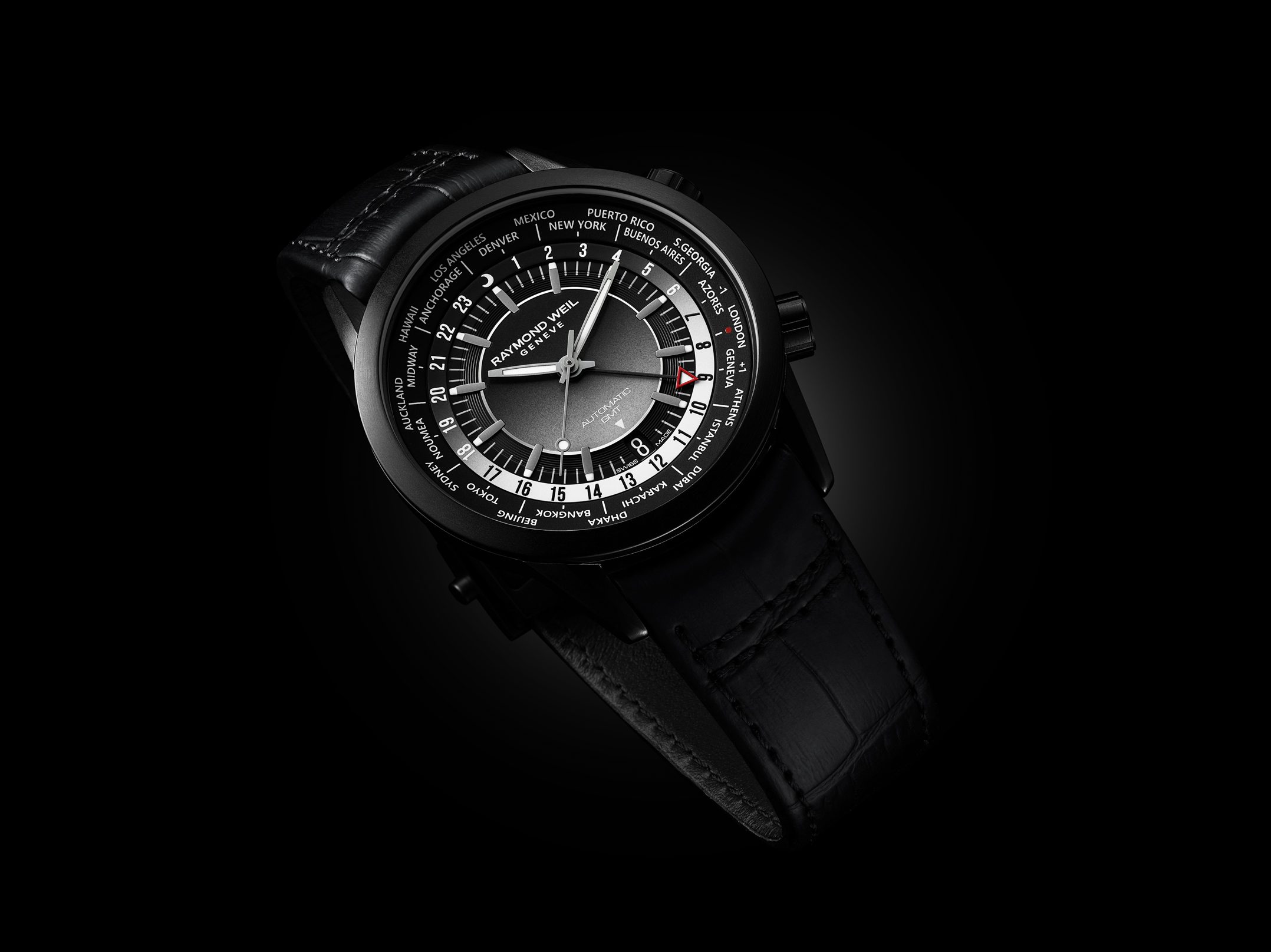 Men's Freelancer GMT Black Worldtimer