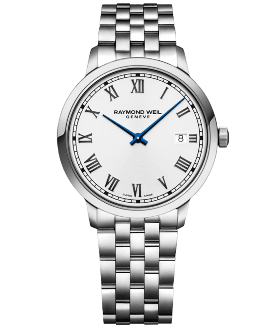Toccata Men’s Quartz White Dial Bracelet Watch, 39mm