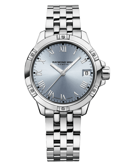 Tango Classic Ladies Quartz Blue Dial Steel Date Watch, 30mm