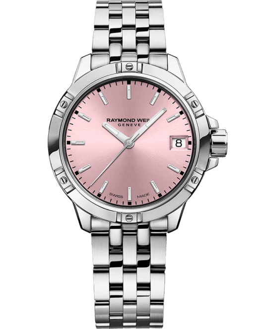 Tango Classic Ladies Quartz Pink Dial Steel Date Watch, 30mm
