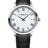 Toccata Men’s Quartz White Dial Leather Strap Watch, 42mm