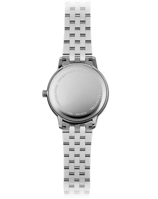 Toccata Ladies Silver Dial Stainless Steel Quartz Watch, 34mm