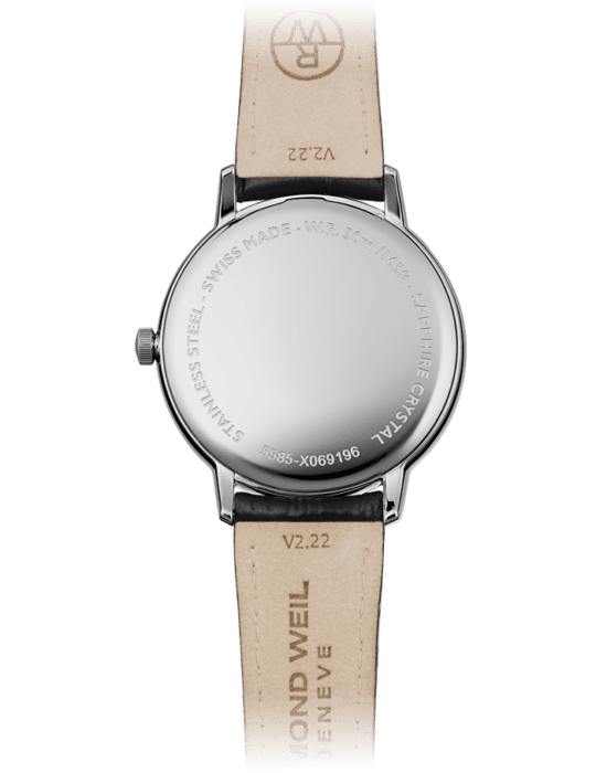 Toccata Men’s Classic White Dial Leather Quartz Watch, 42mm