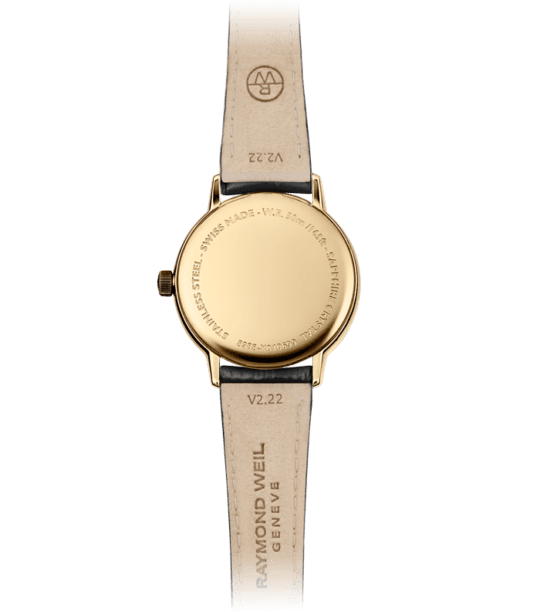 Toccata Ladies Gold PVD Leather Quartz Watch, 29 mm