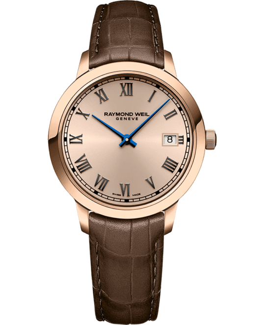 Toccata Ladies Brown Leather Quartz Watch, 34 mm