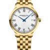 Toccata Men’s Quartz Gold PVD White Dial Bracelet Watch, 39mm
