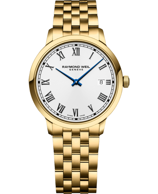 Toccata Men’s Classic Gold PVD White Dial Quartz Watch, 39mm