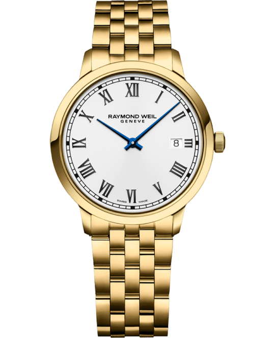 Toccata Men’s Quartz Gold PVD White Dial Bracelet Watch, 39mm