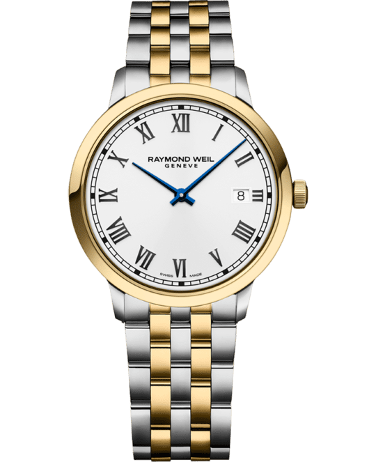 Toccata Men’s Quartz Gold PVD White Dial Two-Tone Bracelet Watch, 39 mm