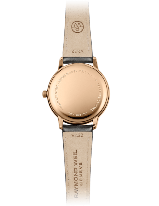 Toccata Ladies 80 Diamonds Grey Satin Quartz Watch, 34 mm