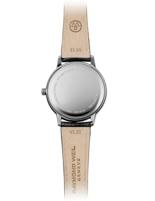 Toccata Ladies Quartz Silver Dial Leather Strap Watch, 34mm