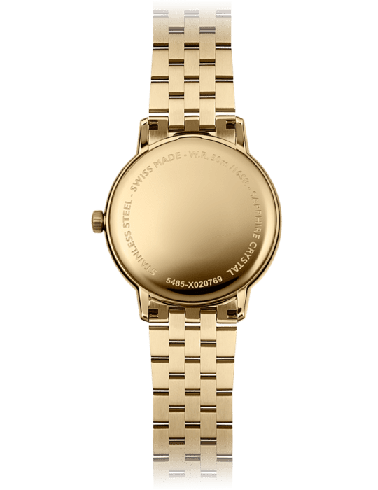 Toccata Men’s Quartz Gold PVD White Dial Bracelet Watch, 39mm