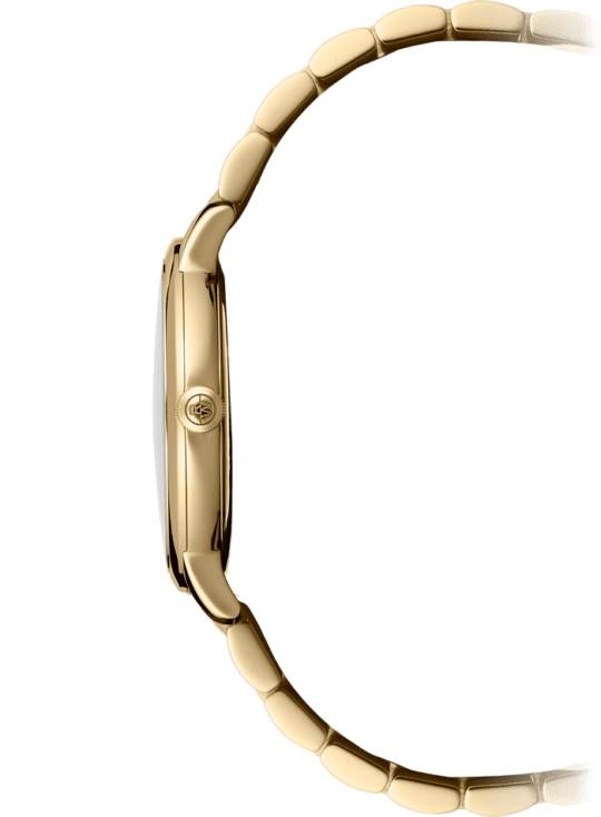 Toccata Men’s Quartz Gold PVD White Dial Bracelet Watch, 39mm