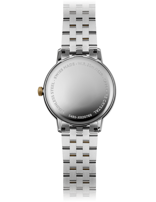 Toccata Men’s Quartz Gold PVD White Dial Two-Tone Bracelet Watch, 39 mm