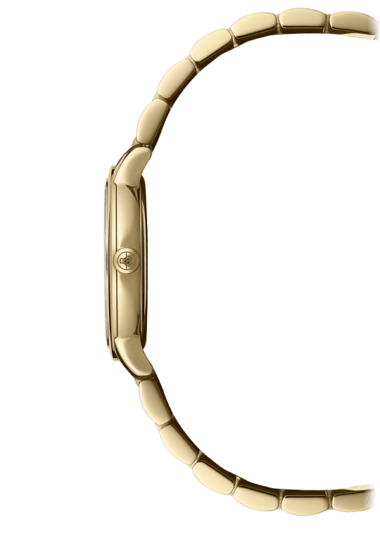 Toccata Ladies Quartz White Dial Gold PVD Bracelet Watch, 29mm
