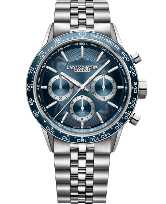 Freelancer Men’s Automatic Chronograph Blue Dial Watch, 43 mm