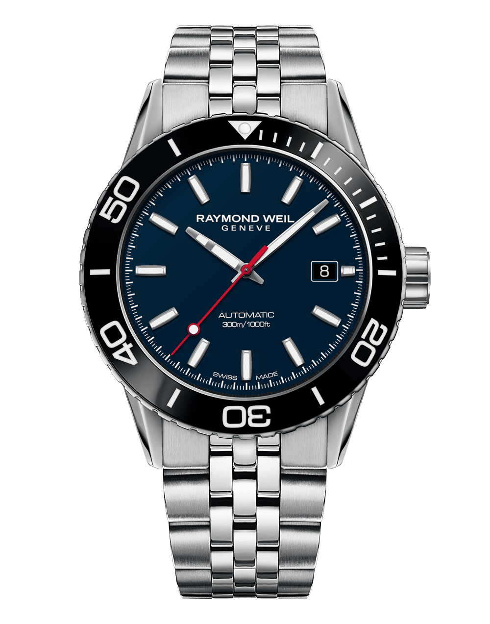 Freelancer US Limited Edition Diver Men’s ‘Old Glory’ Stainless Steel Bracelet, 42.5 mm