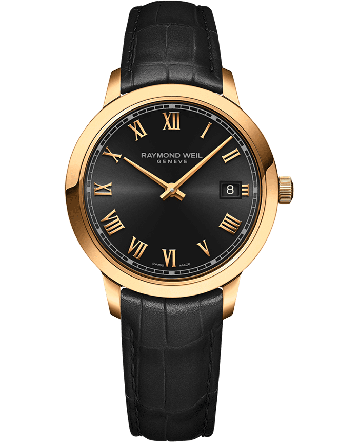 Toccata Ladies Gold PVD Leather Quartz Watch, 34 mm