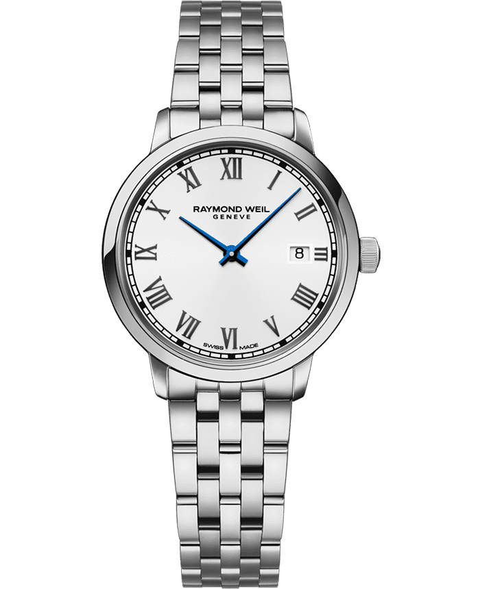 Toccata Ladies White Dial Stainless Steel Quartz Watch, 29mm