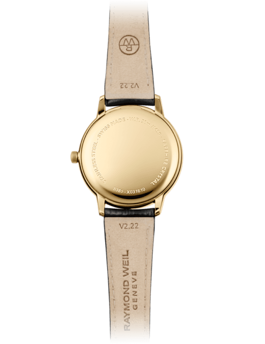 Toccata Ladies Gold PVD Leather Quartz Watch, 34 mm