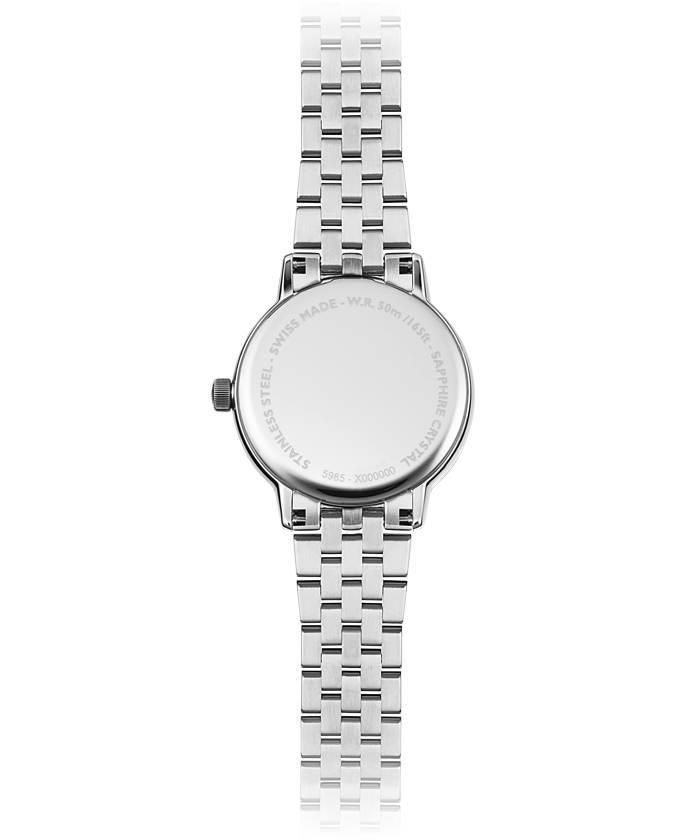 Toccata Ladies White Dial Stainless Steel Quartz Watch, 29mm
