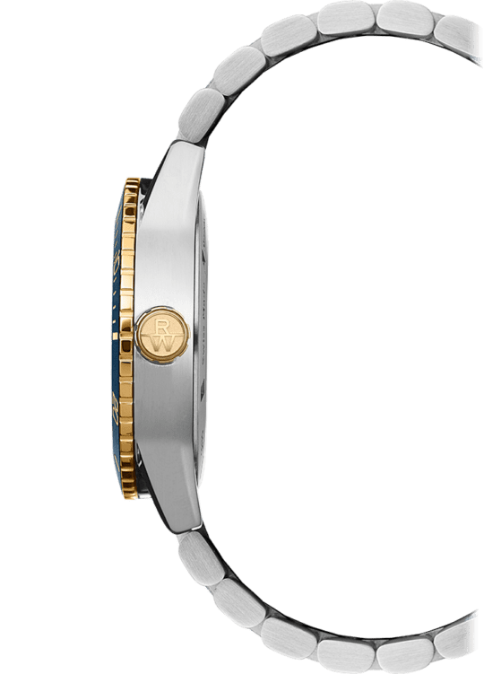 Freelancer Diver Men’s Two-Tone Gradient Blue Dial Bracelet Watch, 42.5 mm
