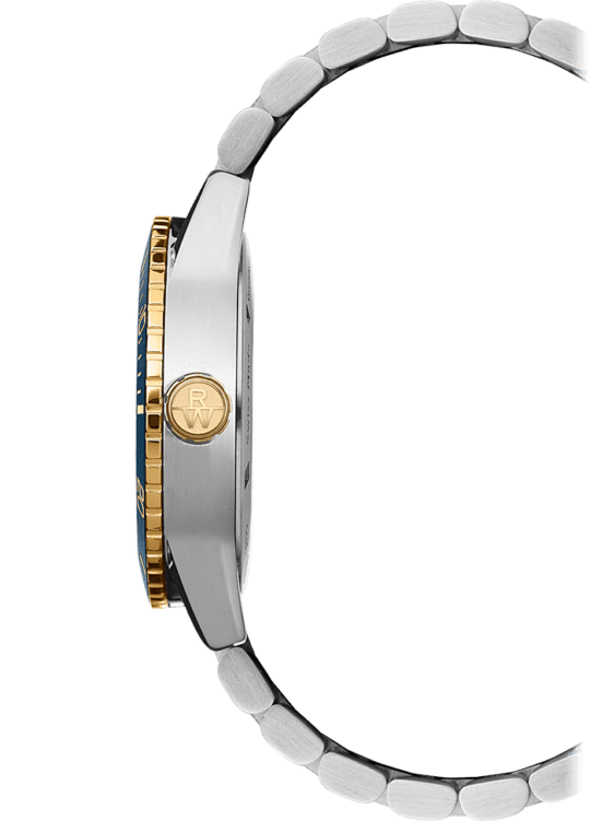 Freelancer Men’s Diver Gradient Blue Dial Two-Tone Bracelet Watch, 42.5mm
