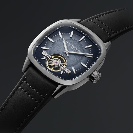 Freelancer Men’s Calibre RW1212 Automatic Blue Dial Black Leather Strap Watch, 40 x 40mm