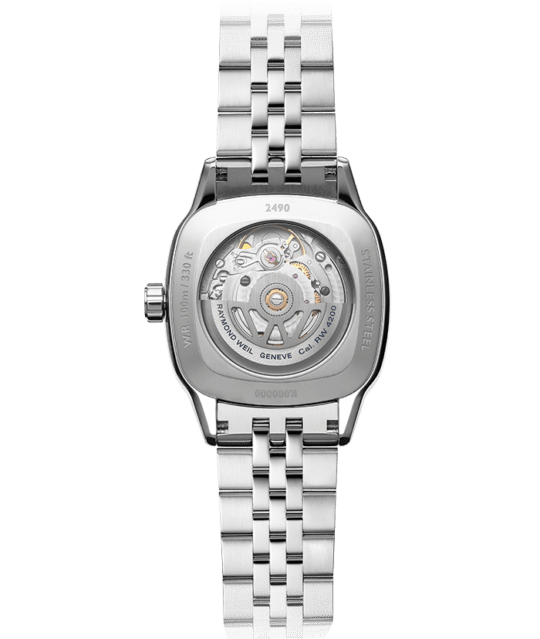 Freelancer Ladies Automatic 60 Diamonds Green Dial Bracelet Watch, 34.5 x 34.5mm