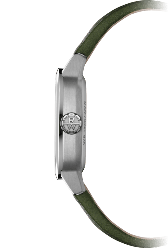 Freelancer Men’s Calibre RW1212 Automatic Green Dial Green Leather Strap Watch, 40 x 40mm