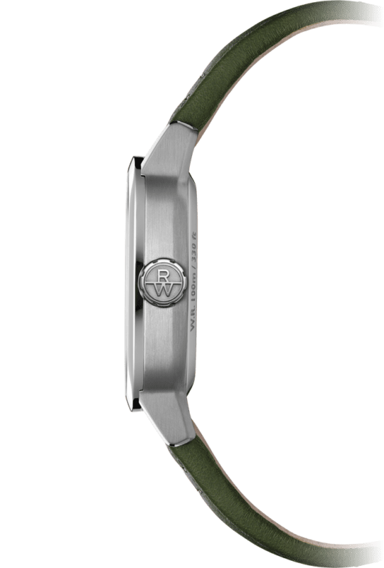 Freelancer Calibre RW1212 Men’s Automatic Green Leather Strap Watch, 40 x 40 mm