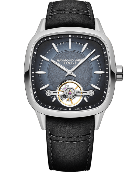 Freelancer Men’s Calibre RW1212 Automatic Blue Dial Black Leather Strap Watch, 40 x 40mm