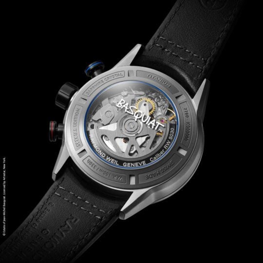 Freelancer Basquiat Men’s Automatic Leather Strap Watch, 43.5MM