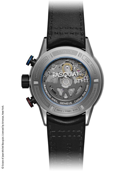 Freelancer Basquiat Men’s Automatic Leather Strap Watch, 43.5MM
