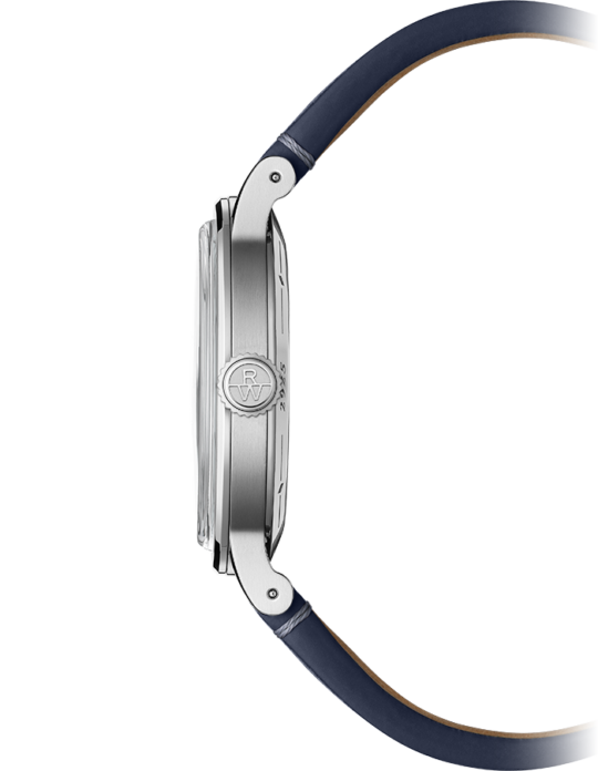 Millesime Men’s Automatic Blue Sector Dial Blue Leather Strap Watch, 39.5mm