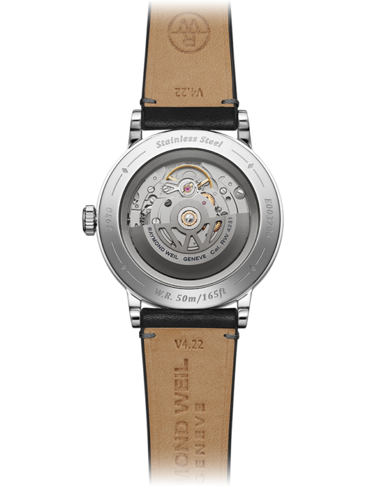 Millesime Men’s Automatic Small Seconds Grey Sector Dial Leather Strap Watch, 39.5mm