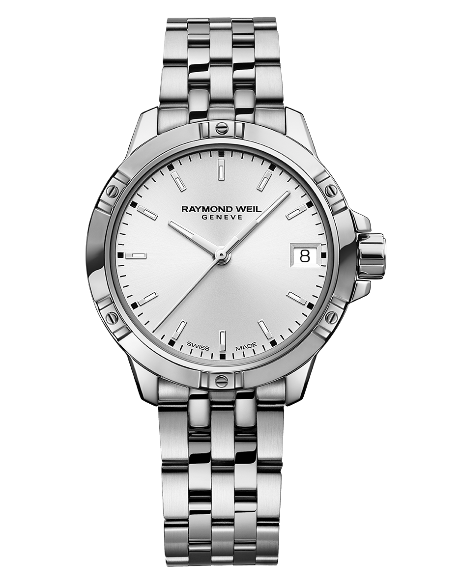 Tango Classic Ladies Quartz White Dial Steel Date Watch, 30mm