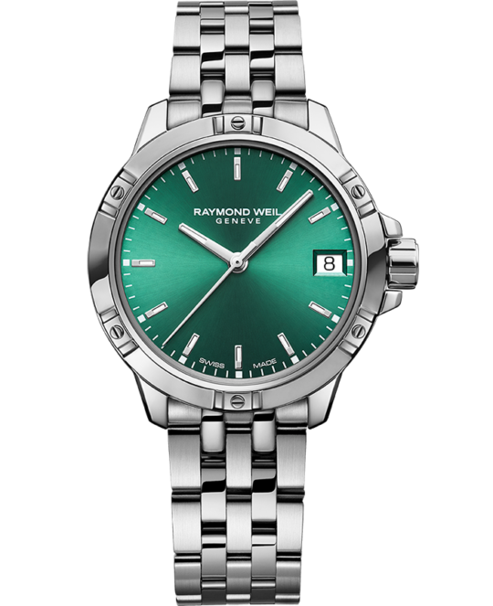 Tango Classic Ladies Quartz Green Dial Steel Date Watch, 30mm