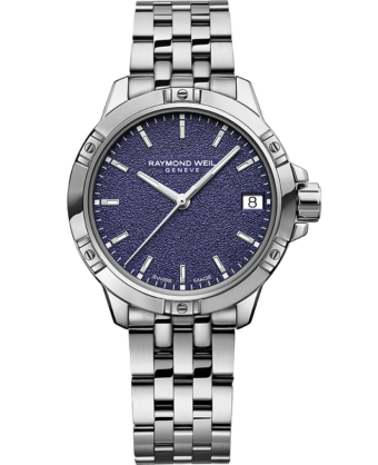 Men s Blue Dial Stainless Steel Bracelet Tango RAYMOND WEIL