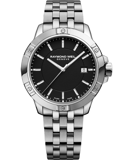 Tango Classic Men’s Quartz Black Dial Steel Bracelet Watch, 41mm