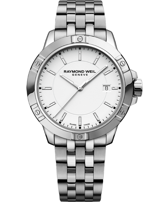 Tango Classic Men’s Quartz White Dial Steel Bracelet Watch, 41mm