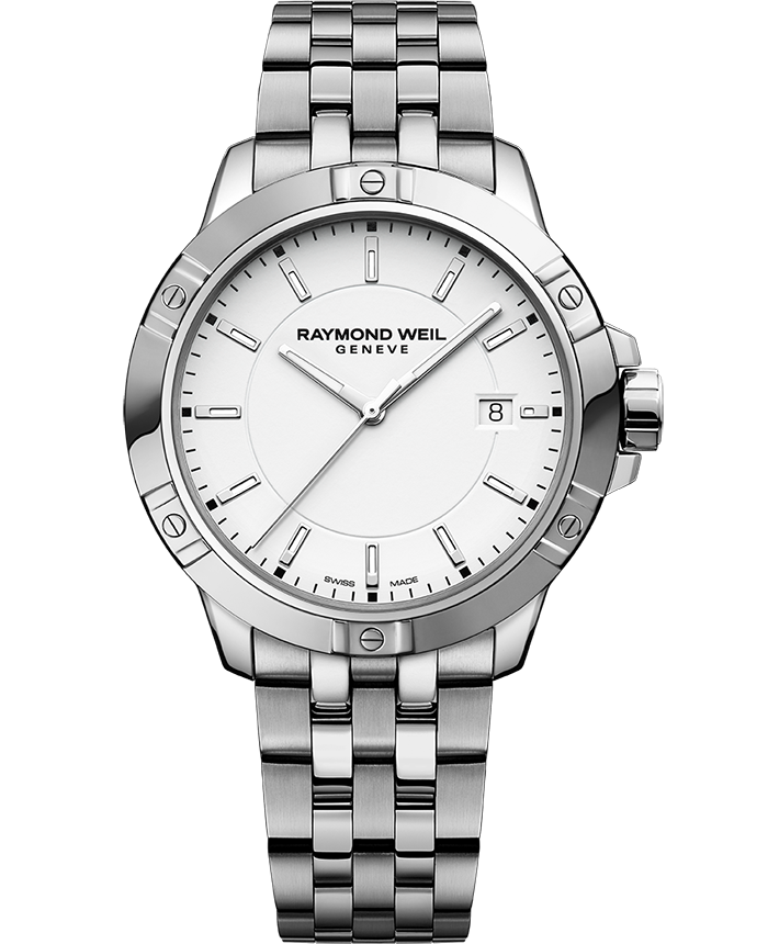 Tango Classic Men’s Quartz White Dial Steel Bracelet Watch, 41mm